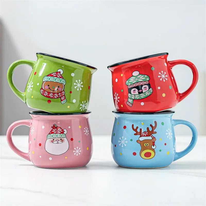 Christmas Friends Ceramic Mugs